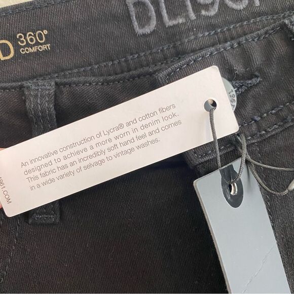 NWT DL1961 Joy Flare Jeans Hail Black DLX Hybrid Size 26 - Picture 16 of 16